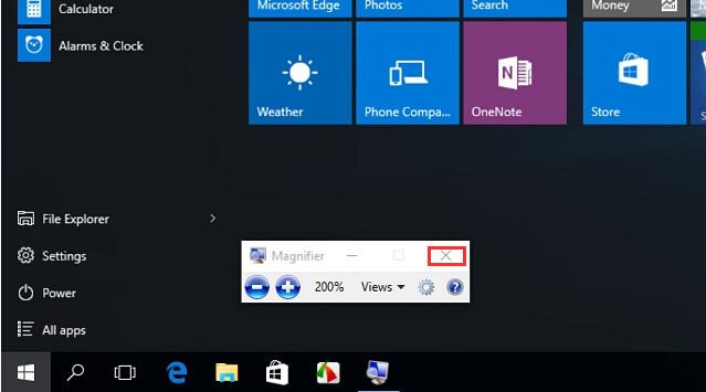Windows 10 で拡大鏡をオフにする方法