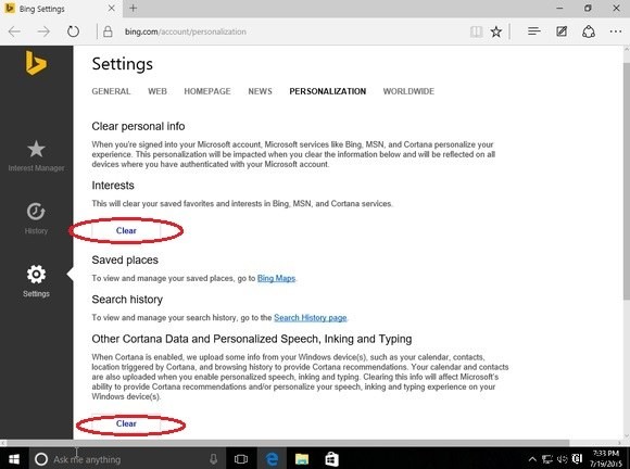 Windows 10 で Cortana をオンまたはオフにする方法