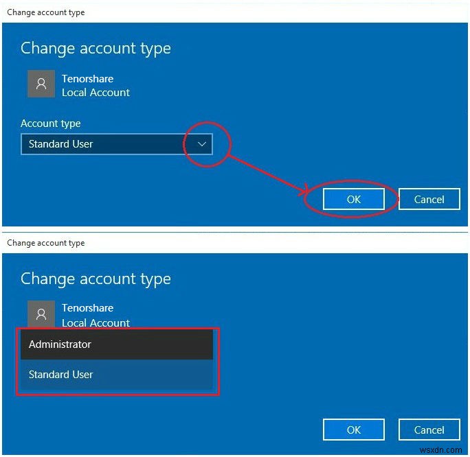 Windows 10 でユーザーのアカウント タイプを変更する 2 つの方法