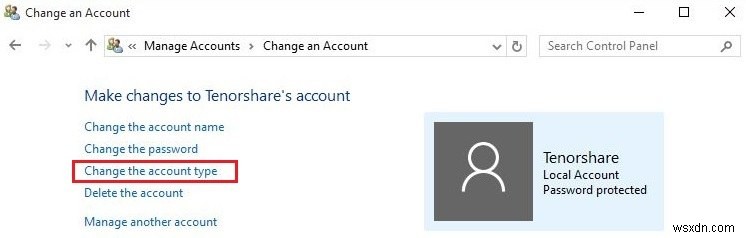 Windows 10 でユーザーのアカウント タイプを変更する 2 つの方法