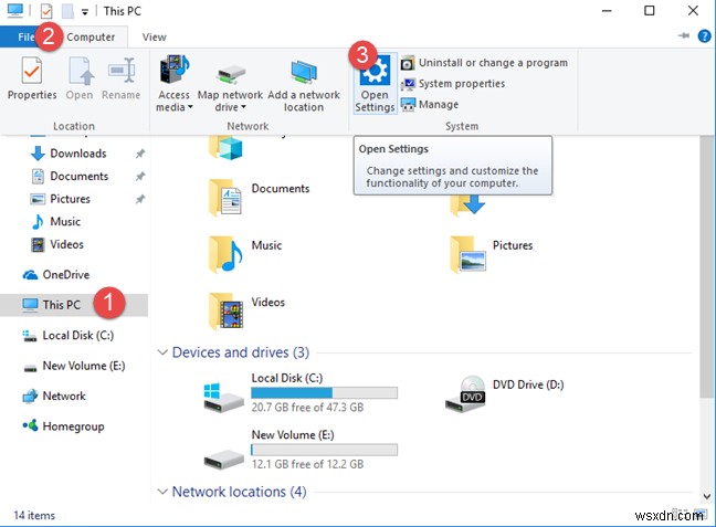 方​​法:Windows 10 で設定を開く