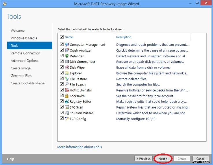 Windows 8.1/8 で ERD Commander ブート メディア ウィザードを作成して使用する方法