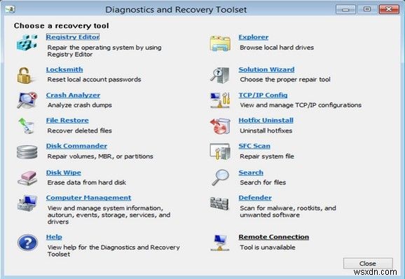 Windows 8.1/8 で ERD Commander ブート メディア ウィザードを作成して使用する方法