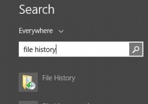 簡単なチュートリアル:Windows 8.1/8 でファイル履歴を使用してバックアップと復元を行う方法