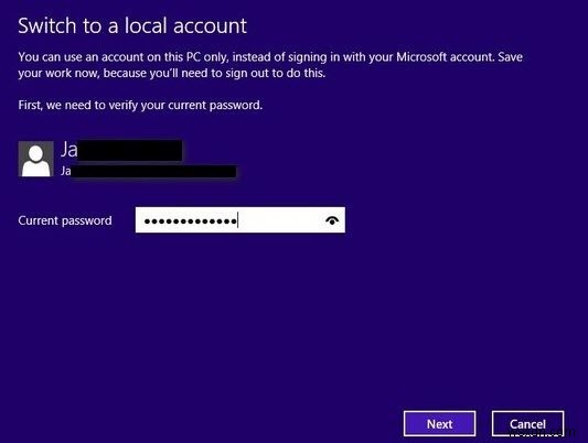 Windows 8.1/8 で Microsoft アカウントに関連付ける電子メール アドレスを変更する方法