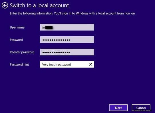 Windows 8.1/8 で Microsoft アカウントに関連付ける電子メール アドレスを変更する方法