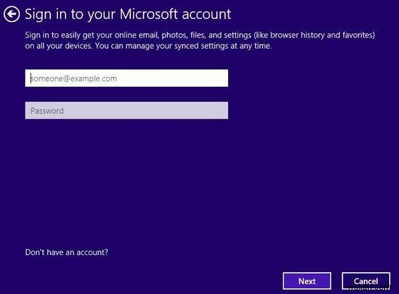 Windows 8.1/8 で Microsoft アカウントに関連付ける電子メール アドレスを変更する方法