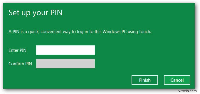 Windows 8 で PIN ログオンを設定する方法
