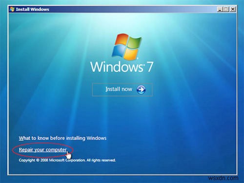 Windows 7 Ntldr が見つかりません。修正方法は?