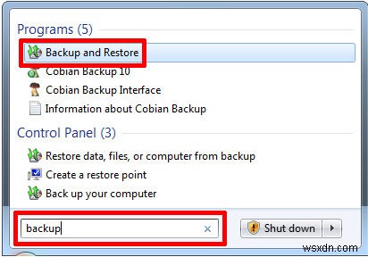 Windows 7 でバックアップと復元機能をセットアップして使用する方法