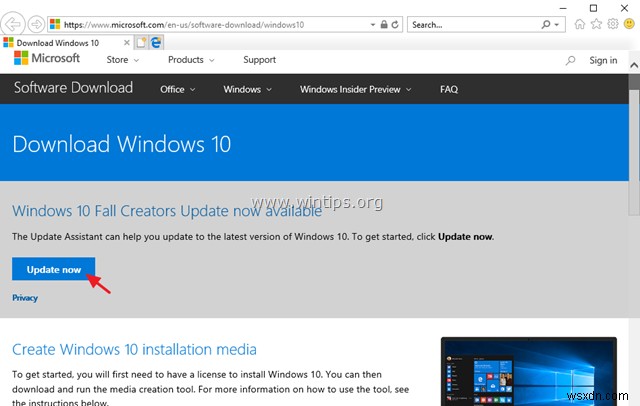 修正:Windows 10 Update 1709 のインストールに失敗する (解決済み)