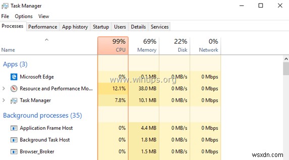 Windows 10 の CPU 使用率が高い問題を解決する方法