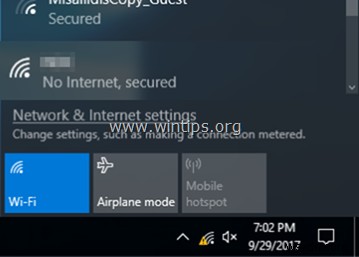 修正:WiFi は接続されているがインターネットがない (Windows 10/8/7)