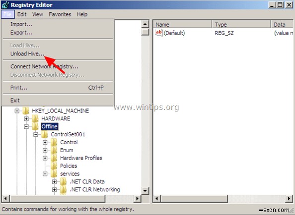 レジストリを使用して管理者をオフラインで有効にする方法 (Windows 10、8、7、Vista)。