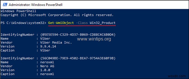 Windows 10、8.1、8 にインストールされているすべてのアプリとパッケージを PowerShell から表示する方法。