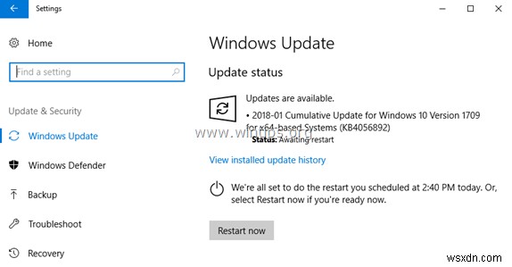 Windows 10 Update の問題を解決する方法