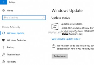 Windows 10 Update の問題を解決する方法