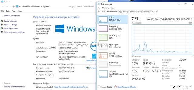 修正:Windows 10 で CPU がフル スピードで実行されない.