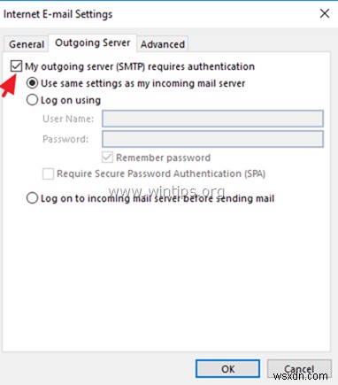 FIX:Relay Access Denied 554 5.7.1 Outlook のエラー (解決済み)