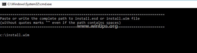 Install.WIM を Install.ESD に、またはその逆に変換する方法。