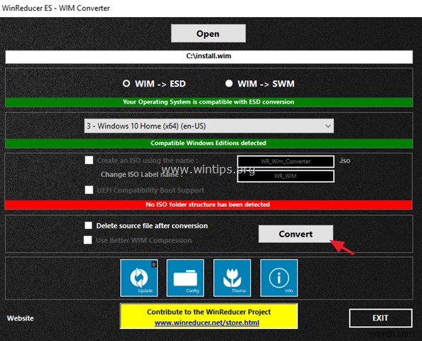 Install.WIM を Install.ESD に、またはその逆に変換する方法。