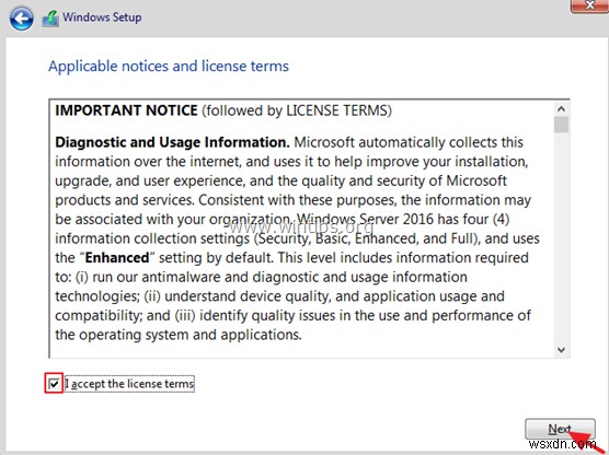 Windows Server 2016 を段階的にインストールする方法