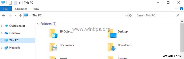 エクスプローラー ペインから OneDrive を削除する方法