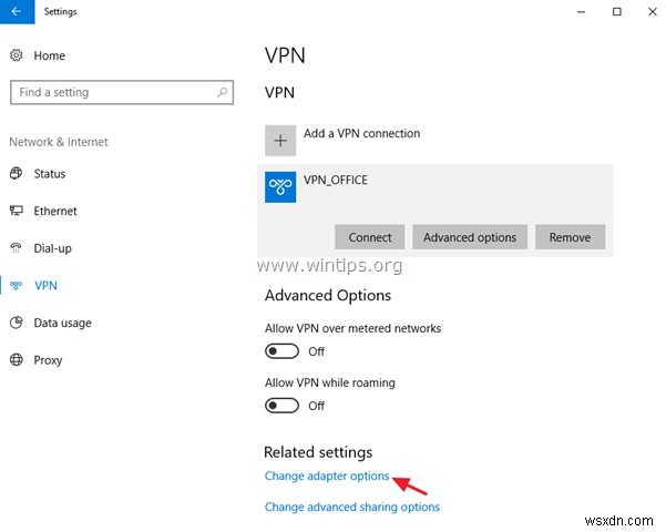 Windows 10 で VPN 接続をセットアップする方法。