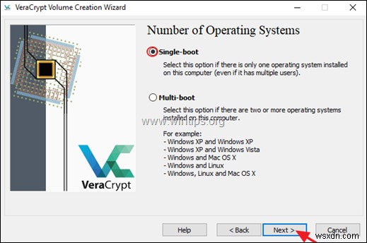 Windows で VeraCrypt を使用してドライブ C:を暗号化する方法 (すべてのバージョン)。