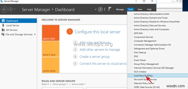 Server 2016 でパスワードの複雑さの要件を無効にする方法。