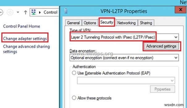 認証用のカスタム事前共有キーを使用して L2TP VPN Server 2016 をセットアップする方法。