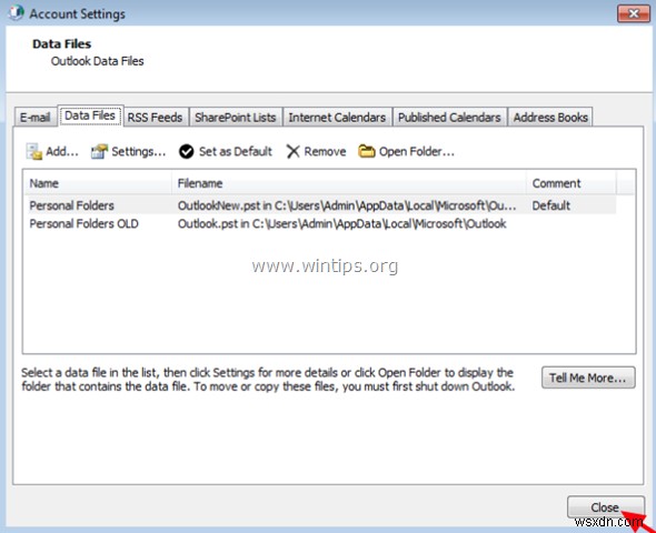Outlook フォルダー構造 (のみ) を新しい Outlook データ ファイルにコピーする方法。 