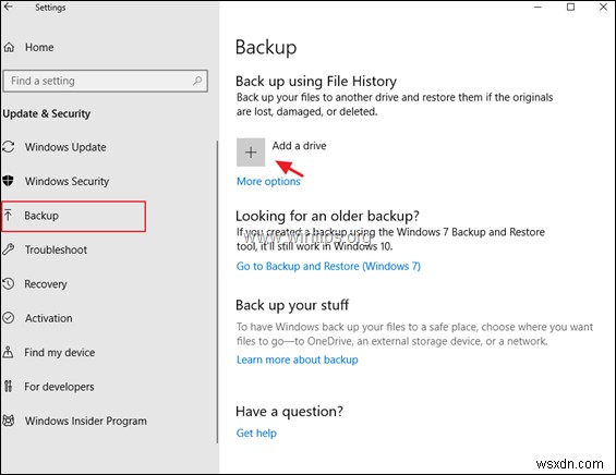 ファイル履歴を使用して個人用ファイルをバックアップし、Windows 10 で以前のバージョンのファイルを復元する方法。 