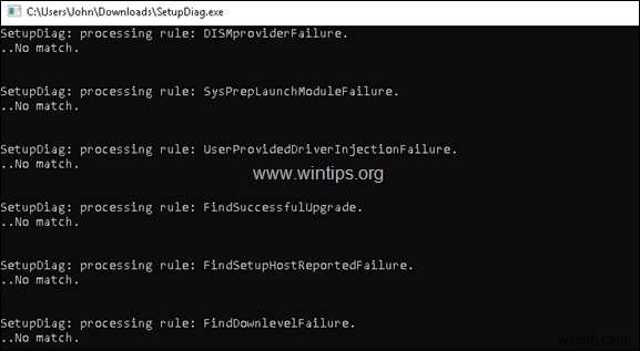 SetupDiag を使用して Windows 10 のアップグレードの問題を診断する方法。