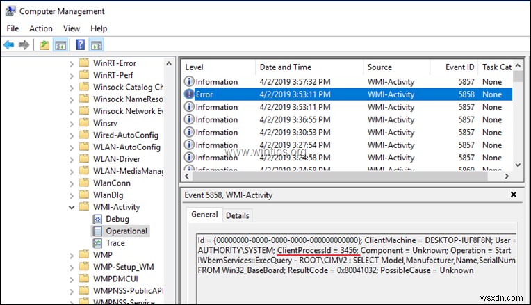 修正:Windows 10/8/7 OS での WMI プロバイダー ホストの CPU 使用率が高い (解決済み)