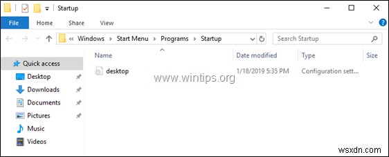 Windows 10 OS でスタートアップ フォルダを見つける方法