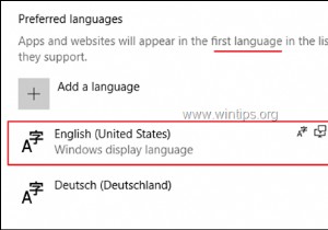 FIX:Windows 10 は入力言語を独自のものに変更します。 (解決済み)