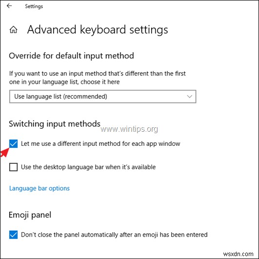 FIX:Windows 10 は入力言語を独自のものに変更します。 (解決済み)