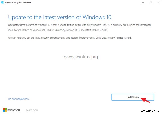 Windows 10 Feature Update 1909 をダウンロードしてインストールする方法。