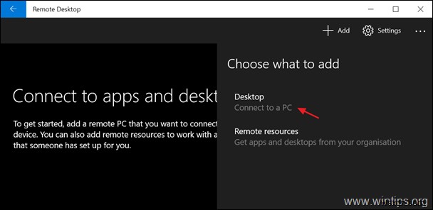 Windows 10 でリモート デスクトップを使用する方法。
