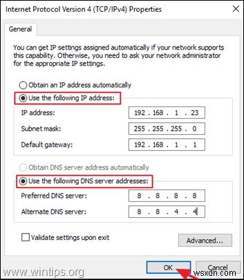 修正:WiFi に有効な IP 構成がありません