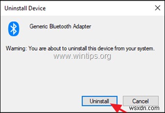 FIX:Bluetooth アダプターがコード 19 を開始できない (解決済み)