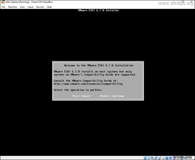 VirtualBox に VMware ESXi をインストールする方法