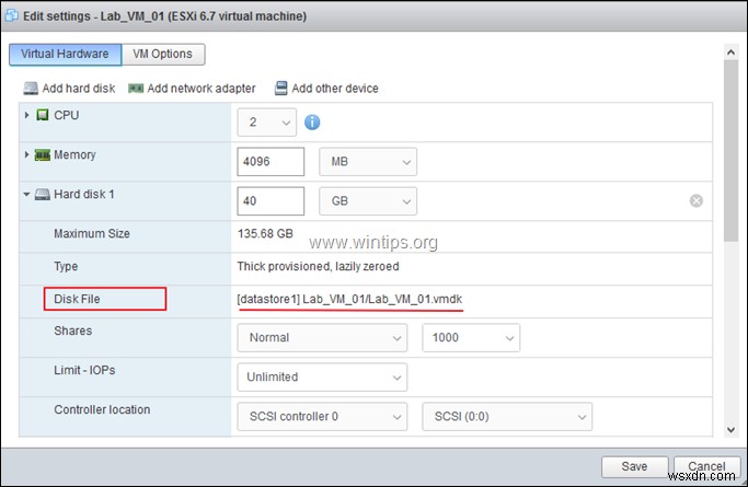 vSphere Hypervisor ESXi 6.7 で仮想マシンのクローンを作成する方法。 