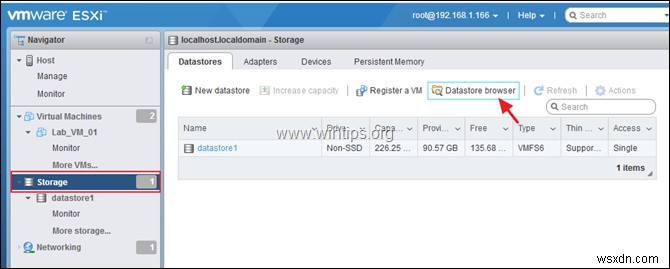 vSphere Hypervisor ESXi 6.7 で仮想マシンのクローンを作成する方法。 