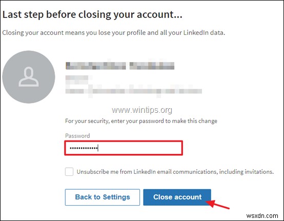 LinkedIn アカウントを完全に削除する方法