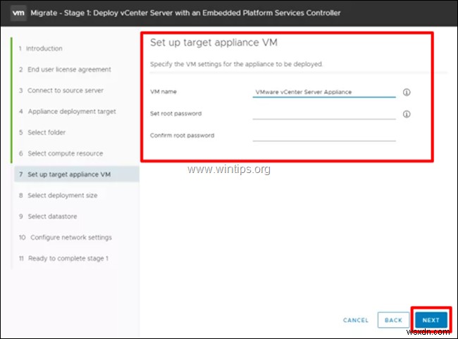 Windows 上の VMware vCenter Server を VCSA 6.7 に移行する方法