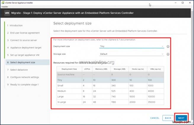 Windows 上の VMware vCenter Server を VCSA 6.7 に移行する方法