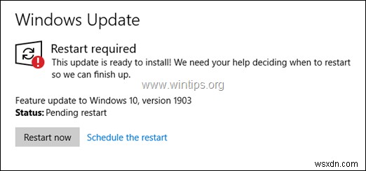 進行中の Windows 10 Update をキャンセルする方法