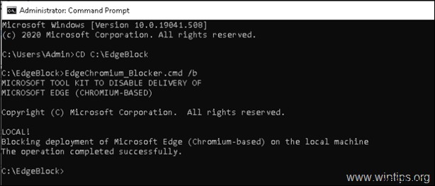 Windows 10 で Edge Chromium が自動的にインストールされないようにする方法。